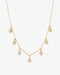 Multi Pavé Disc Drop Necklace